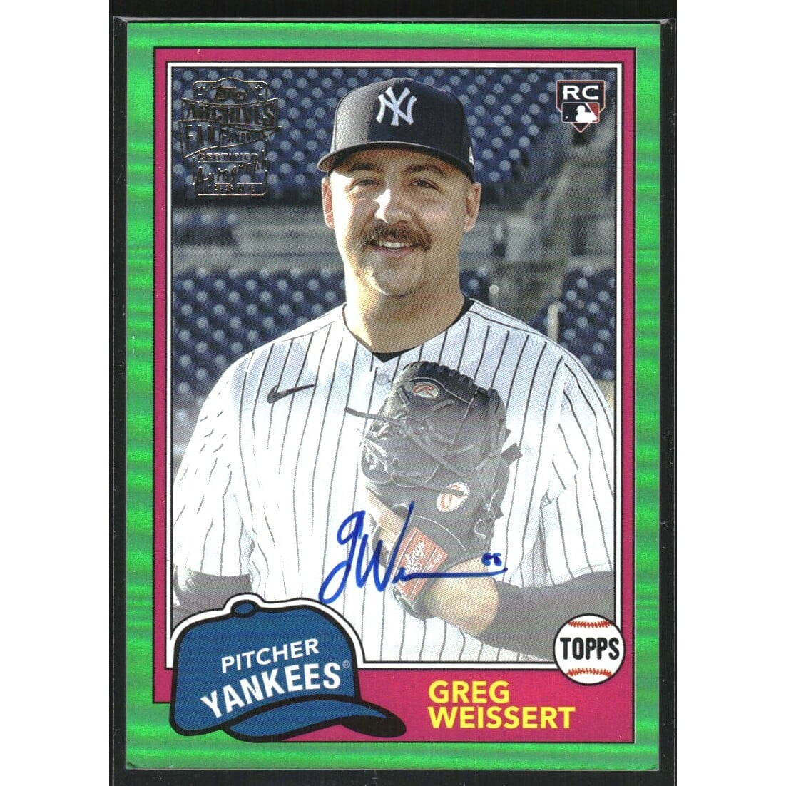 2023 Topps Archives '81 Fan Favorites Autographs Green #81FFGW Greg Weissert