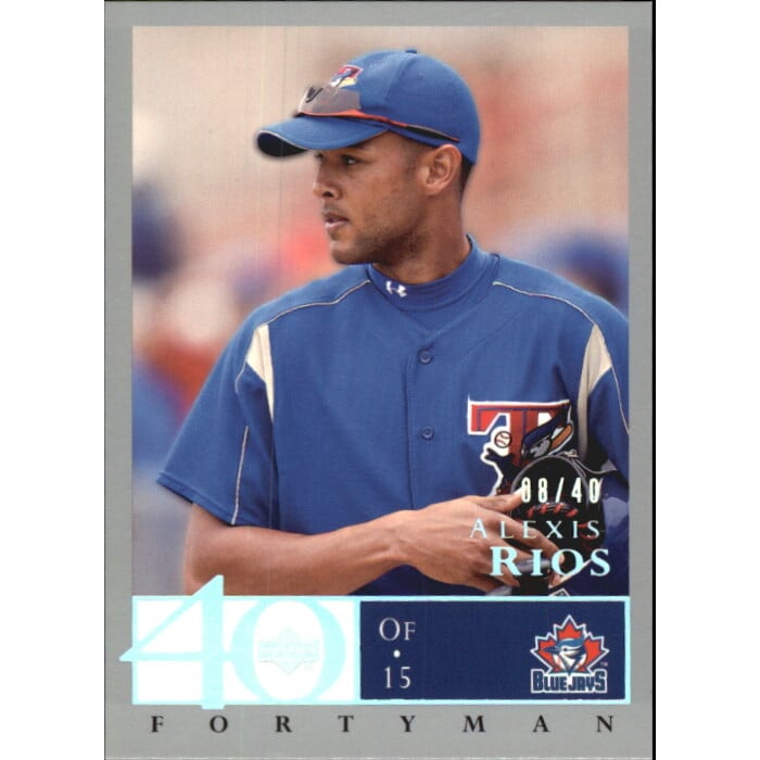 2003 Upper Deck 40-Man Rainbow #75 Alexis Rios. rookie card picture
