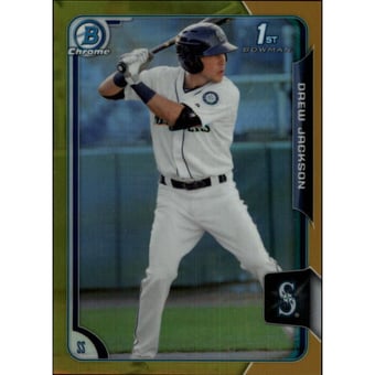 2015 Bowman Chrome Draft Gold Refractors #149 Drew Jackson