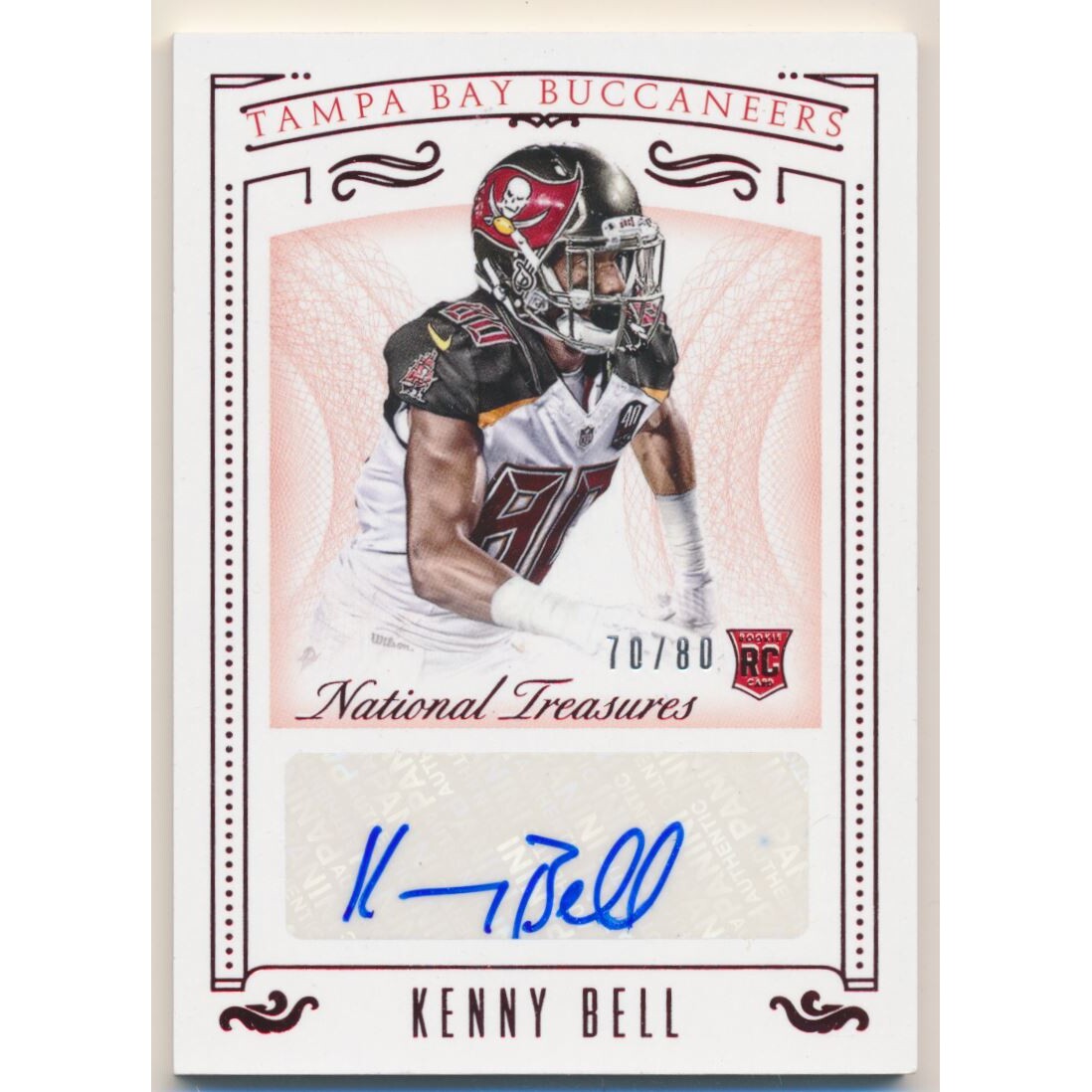 2015 Panini National Treasures Numbers Red #173 Kenny Bell AU/80 2015 Panini National Treasures Numbers Red #173 Kenny Bell AU/80