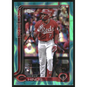 2025 Topps Chrome Aqua Lava Refractors #253 Rece Hinds