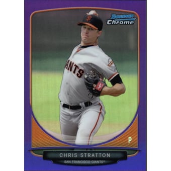 2013 Bowman Chrome Prospects Purple Refractors #BCP154 Chris Stratton