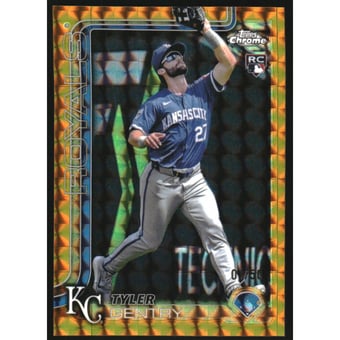 2025 Topps Chrome Gold Geometric Refractors #218 Tyler Gentry
