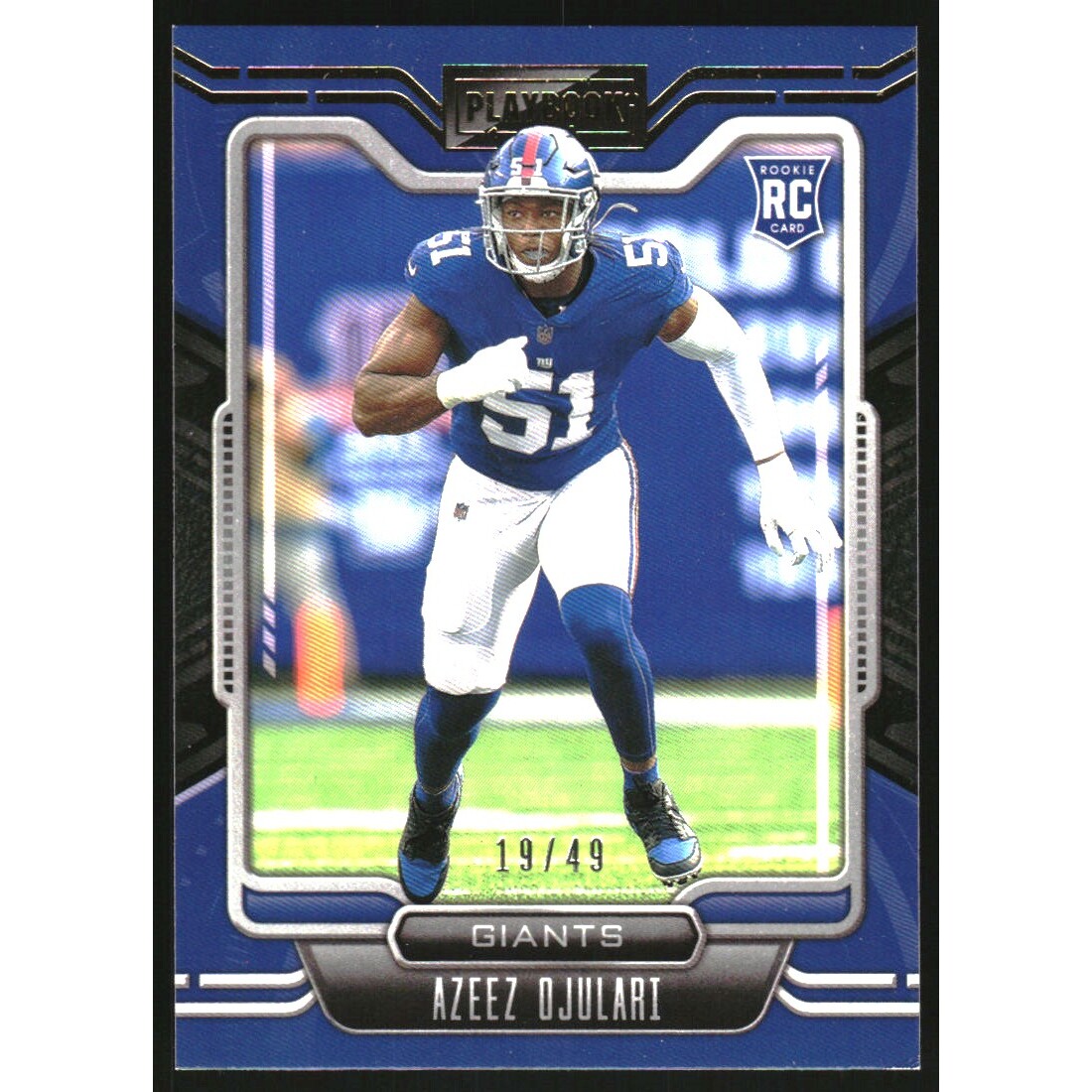 2021 Panini Playbook Gold #163 Azeez Ojulari