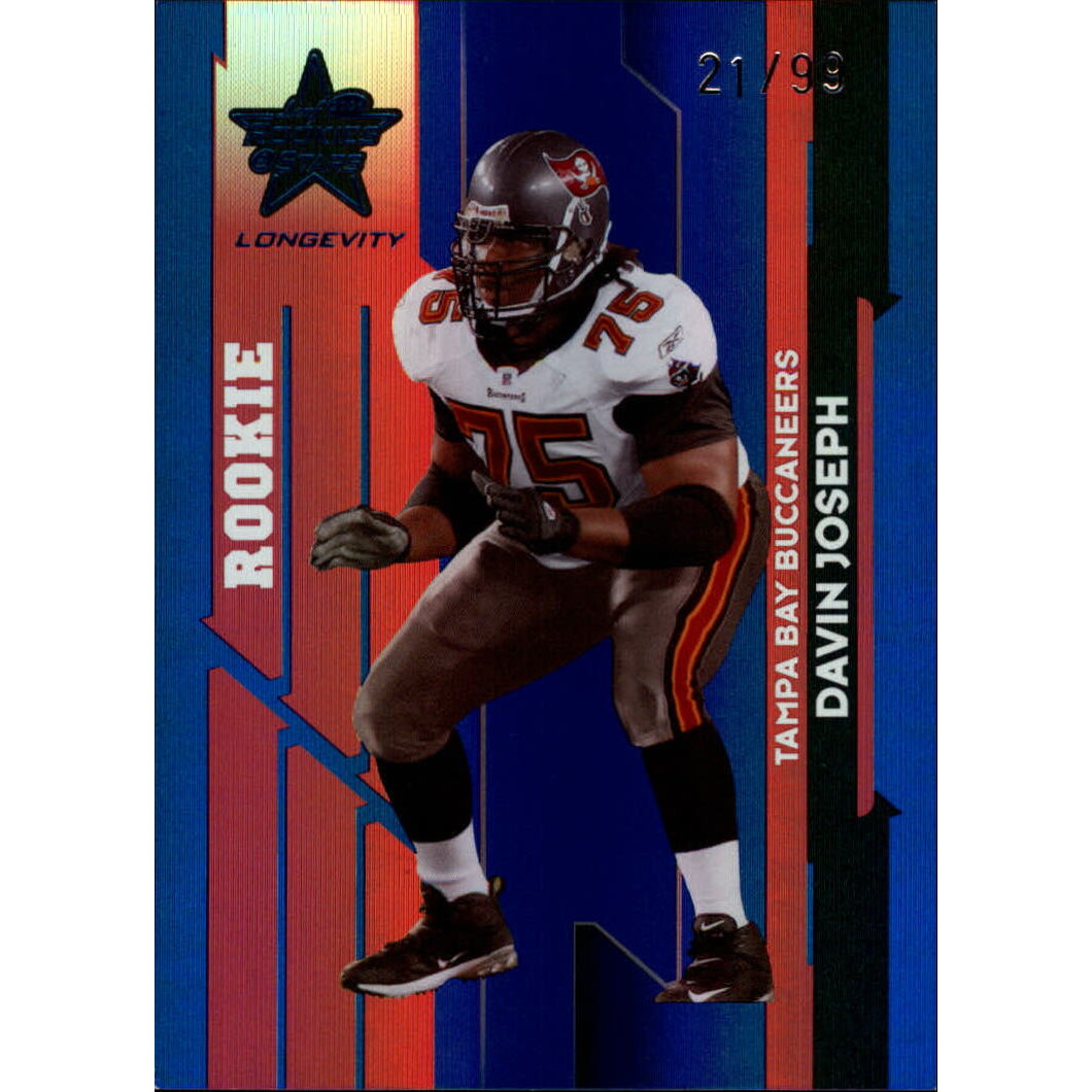 2006 Leaf Rookies and Stars Longevity Target Sapphire Parallel #116 Davin Joseph