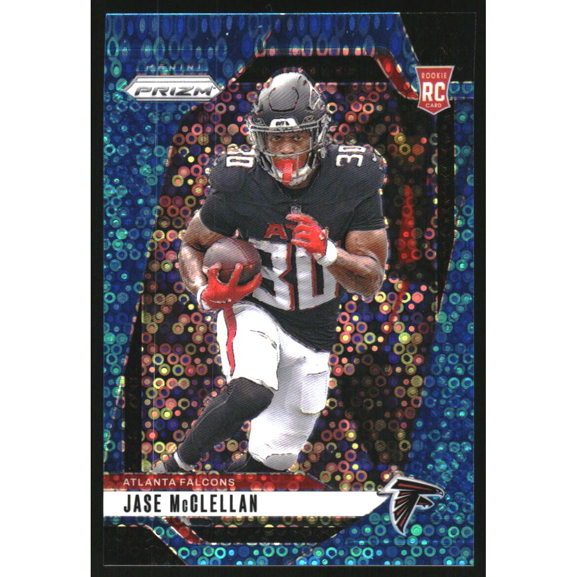 2024 Panini Prizm Prizms No Huddle Blue #342 Jase McClellan