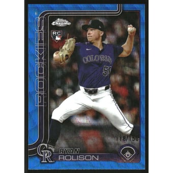 2025 Topps Chrome Update Blue Wave Refractors #USC123 Ryan Rolison