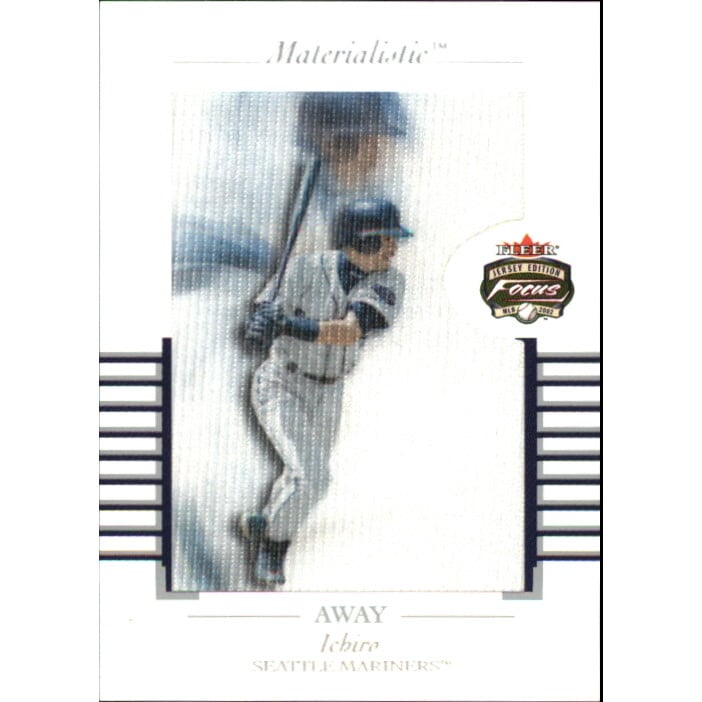 2002 Fleer Focus JE Materialistic Away #9 Ichiro Suzuki