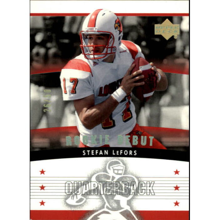 2005 Upper Deck Rookie Debut Gold Spectrum #200 Stefan LeFors. rookie card picture