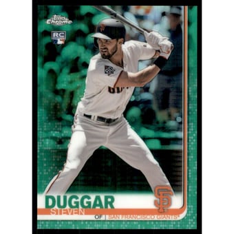 2019 Topps Chrome Green Refractors #150 Steven Duggar