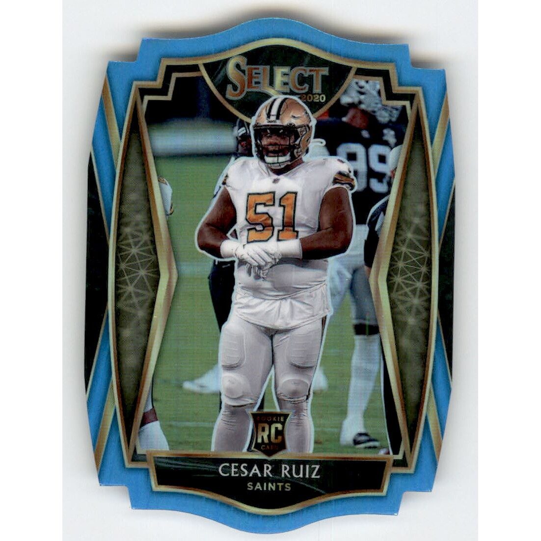 2020 Select Prizm Light Blue Die Cut #191 Cesar Ruiz