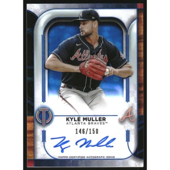 2022 Topps Tribute Autographs Blue #TAKM Kyle Muller