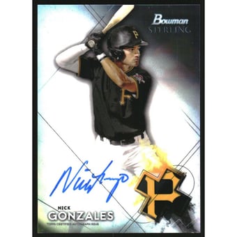 2021 Bowman Sterling Prospect Autographs #BSPANG Nick Gonzales