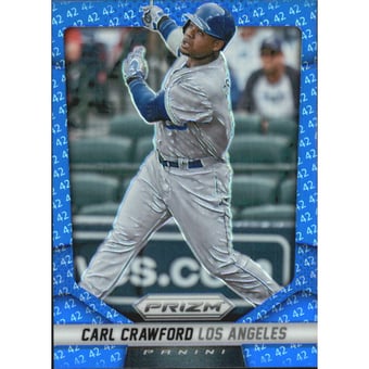 2014 Panini Prizm Prizms Blue 42 #82 Carl Crawford