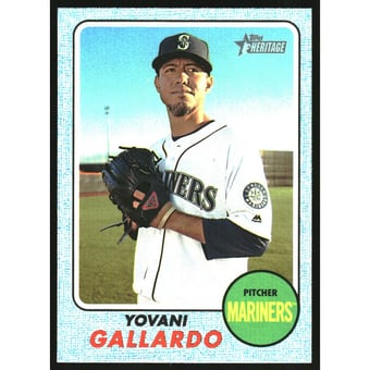 2017 Topps Heritage Blue #510 Yovani Gallardo
