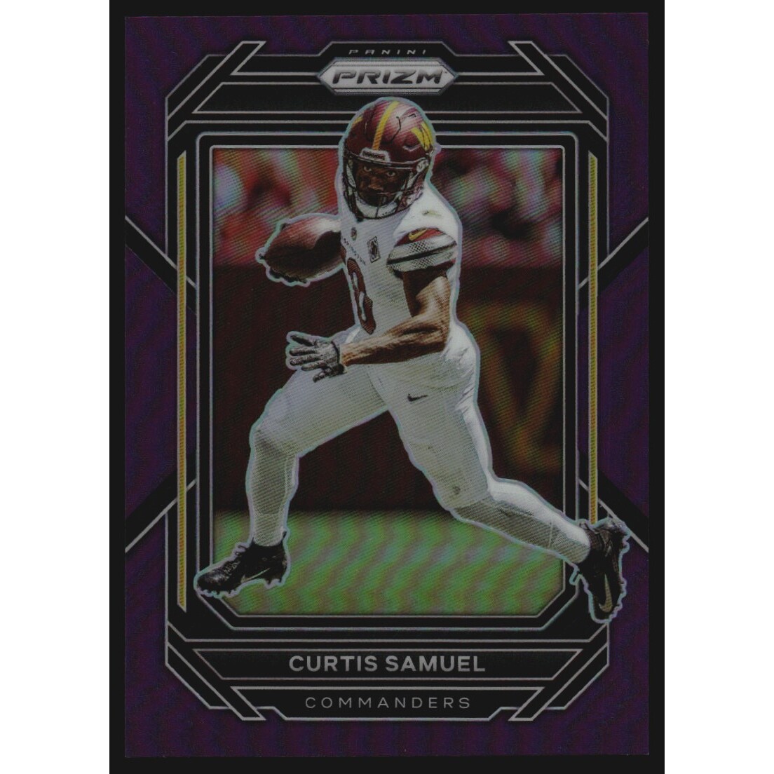 2022 Panini Prizm Prizms Purple #295 Curtis Samuel