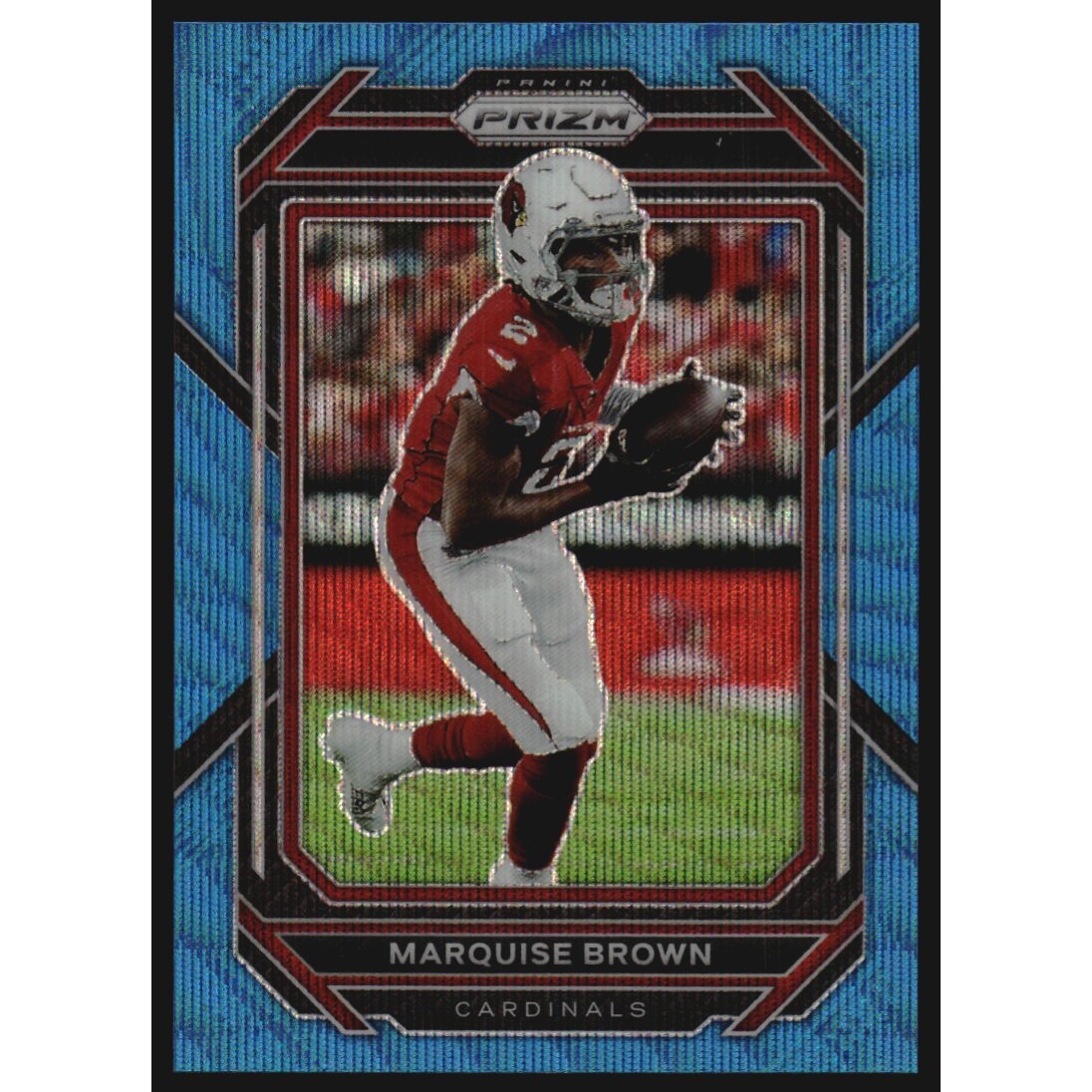 2022 Panini Prizm Prizms Blue Wave #3 Marquise Brown 2022 Panini Prizm Prizms Blue Wave #3 Marquise Brown