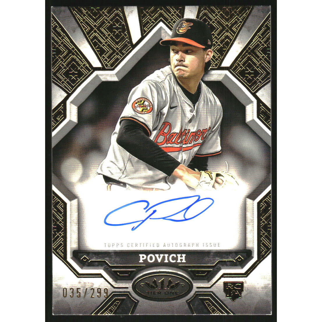 2025 Topps Tier One Break Out Autographs #BOACP Cade Povich