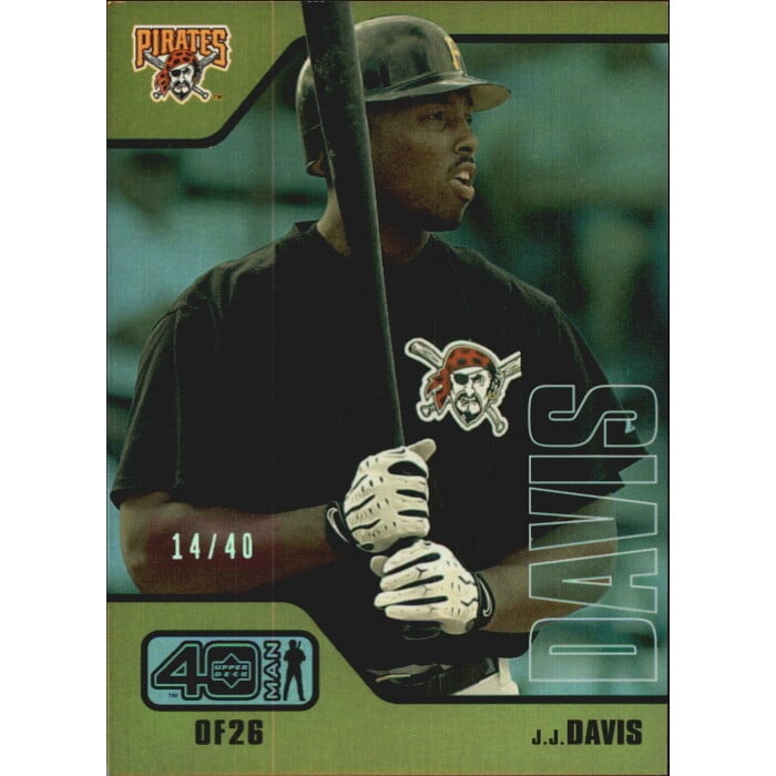 2002 Upper Deck 40-Man Electric Rainbow #942 J.J. Davis. rookie card picture