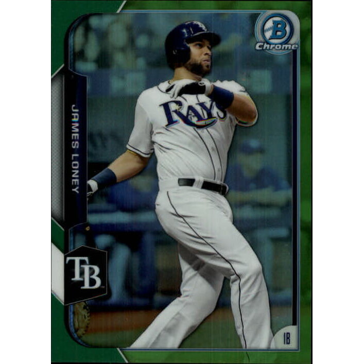 2015 Bowman Chrome Green Refractors #7 James Loney
