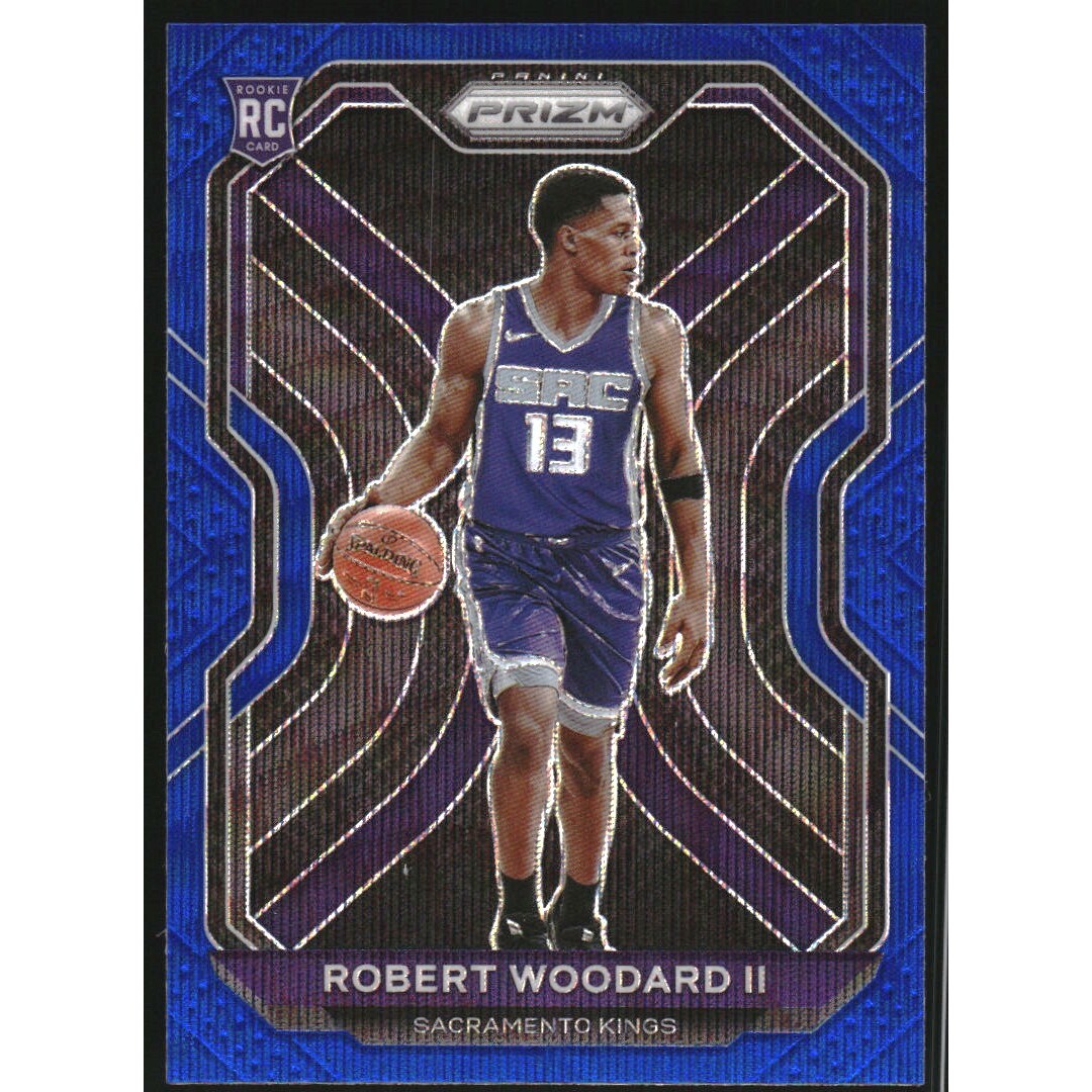 2020-21 Panini Prizm Prizms Blue Wave #281 Robert Woodard II