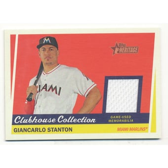 2016 Topps Heritage Clubhouse Collection Relics #CCRGS Giancarlo Stanton HN