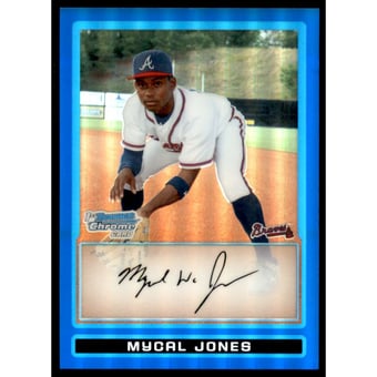 2009 Bowman Chrome Draft Prospects Blue Refractors #BDPP45 Mycal Jones