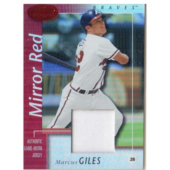 2002 Leaf Certified Mirror Red #99 Marcus Giles Jsy