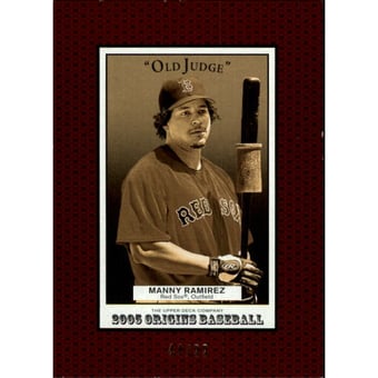 2005 Origins Old Judge Red #99 Manny Ramirez