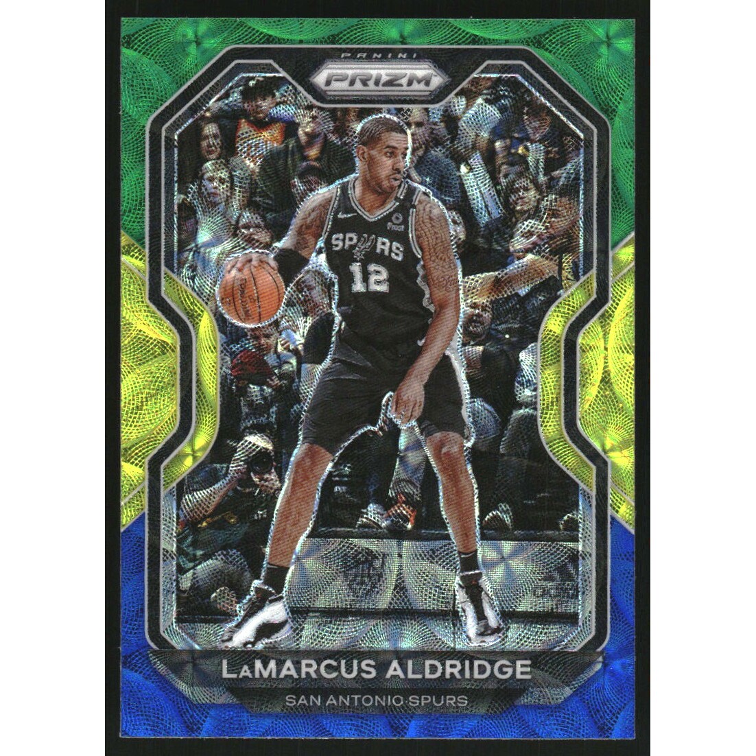 2020-21 Panini Prizm Prizms Choice Blue Yellow and Green #104 LaMarcus Aldridge 2020-21 Panini Prizm Prizms Choice Blue Yellow and Green #104 LaMarcus Aldridge