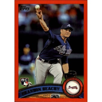 2011 Topps Factory Set Red Border #446 Brandon Beachy