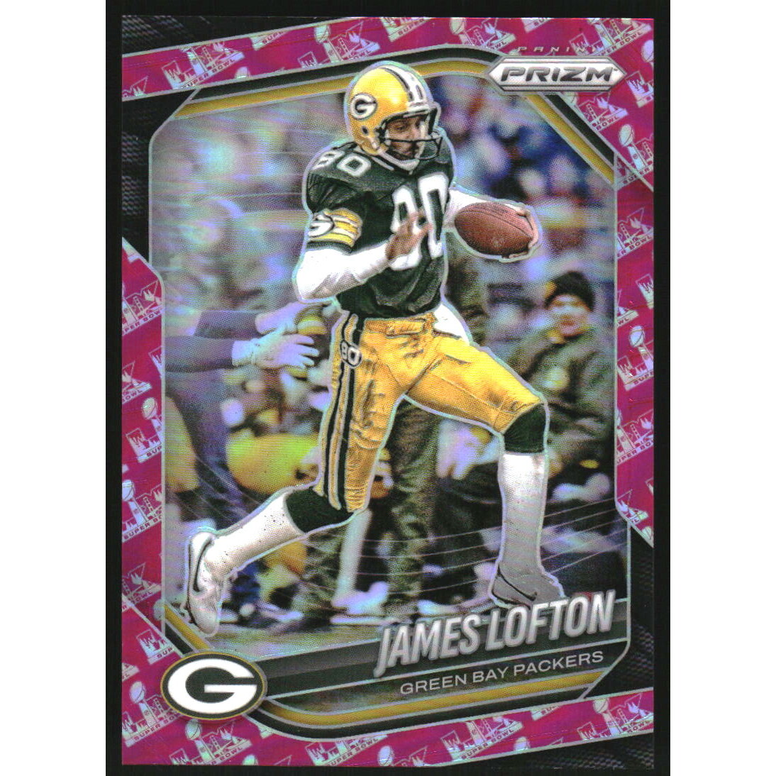 2025 Panini Prizm Prizms Super Bowl LX #149 James Lofton. rookie card picture