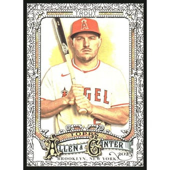 2025 Topps Allen and Ginter Foil Filagree #100 Mike Trout