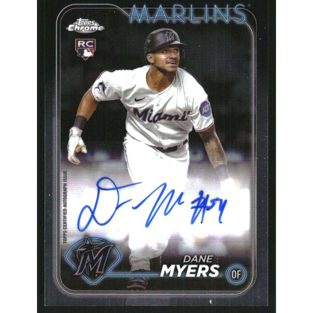 2024 Topps Chrome Rookie Autographs #RADMY Dane Myers. rookie card picture