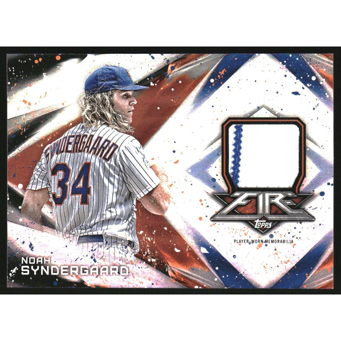 2017 Topps Fire Relics #FRNS Noah Syndergaard