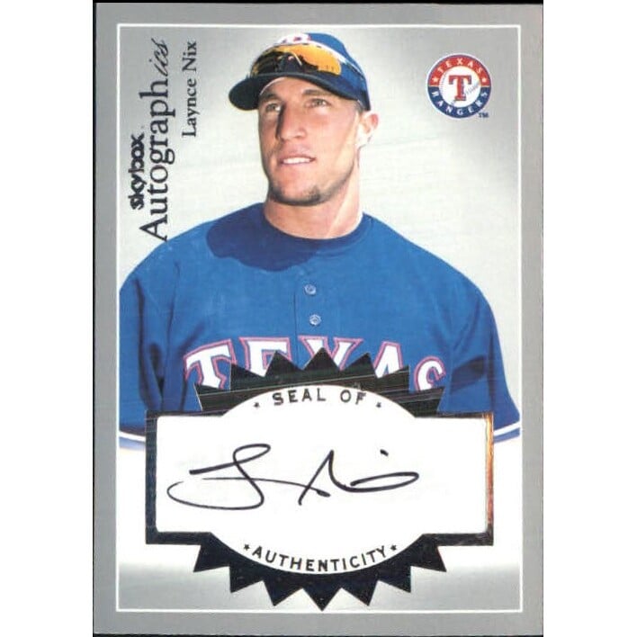 2004 SkyBox Autographics Signatures Silver #LN Laynce Nix