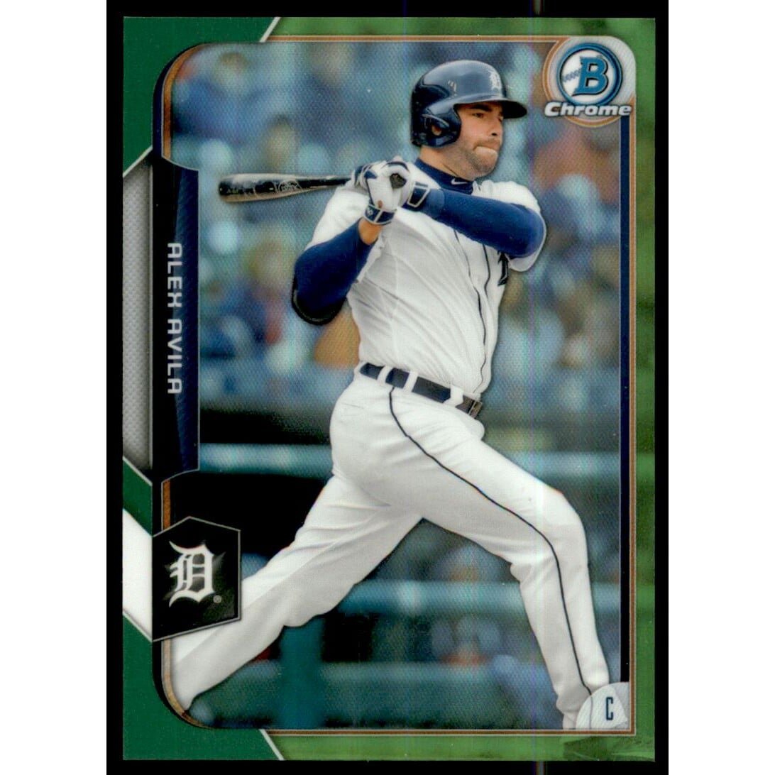 2015 Bowman Chrome Green Refractors #72 Alex Avila