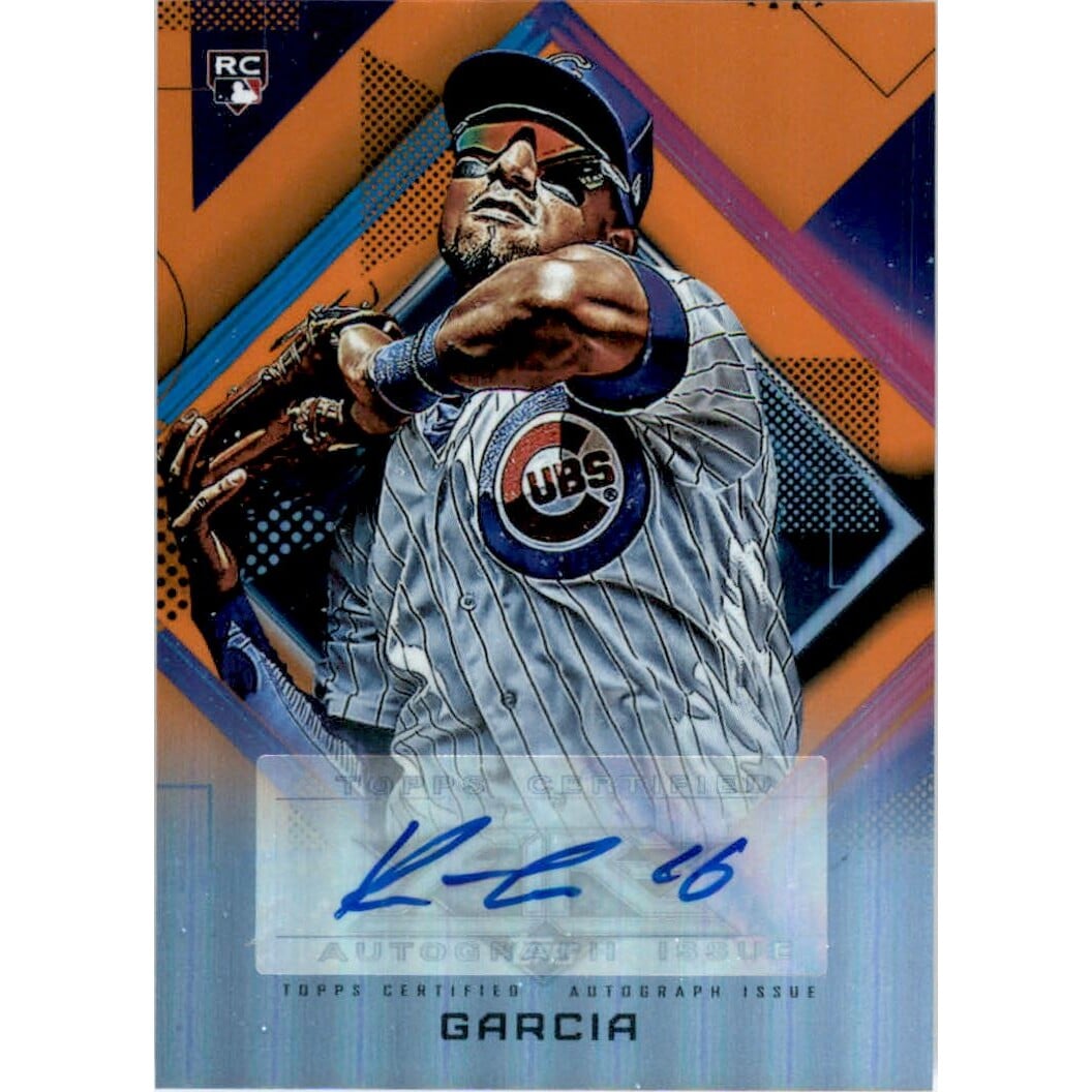 2020 Topps Fire Autographs Orange #FARG Robel Garcia. rookie card picture
