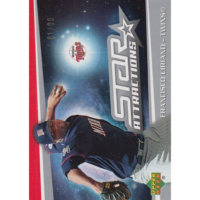 2006 Upper Deck Star Attractions Silver #FL Francisco Liriano UPD. rookie card picture