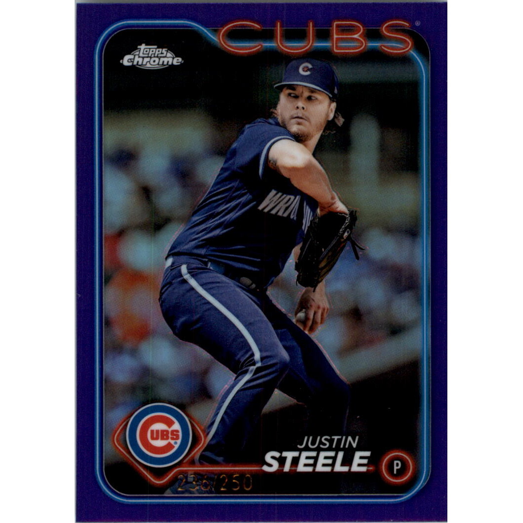 2024 Topps Chrome Purple Refractors #258 Justin Steele