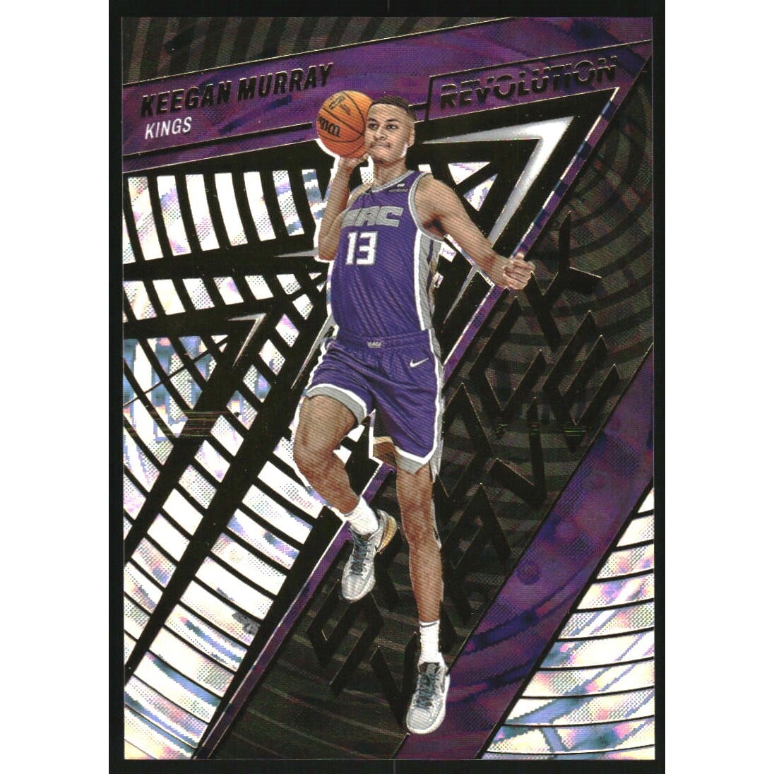 2022-23 Panini Revolution Shock Wave Fractal #11 Keegan Murray