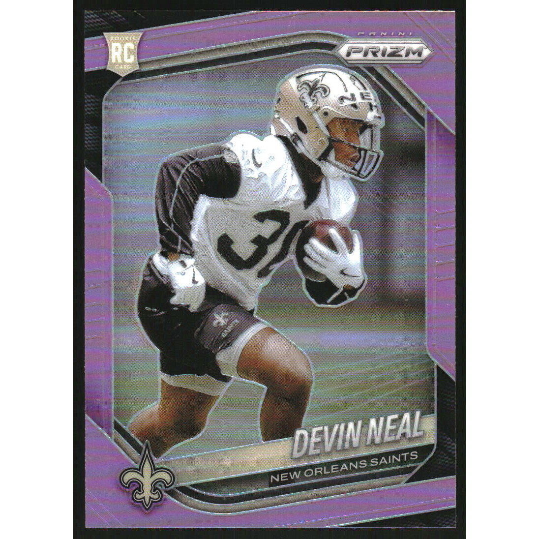 2025 Panini Prizm Prizms Pink #393 Devin Neal. rookie card picture