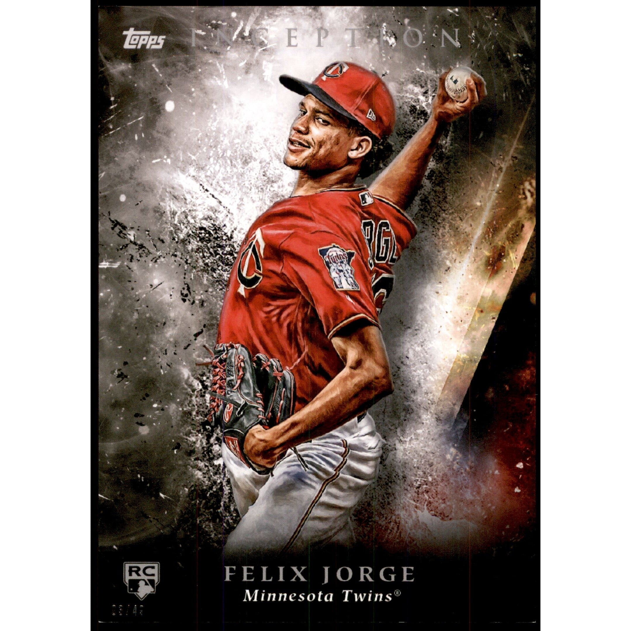 2018 Topps Inception 5x7 #96 Felix Jorge. rookie card picture