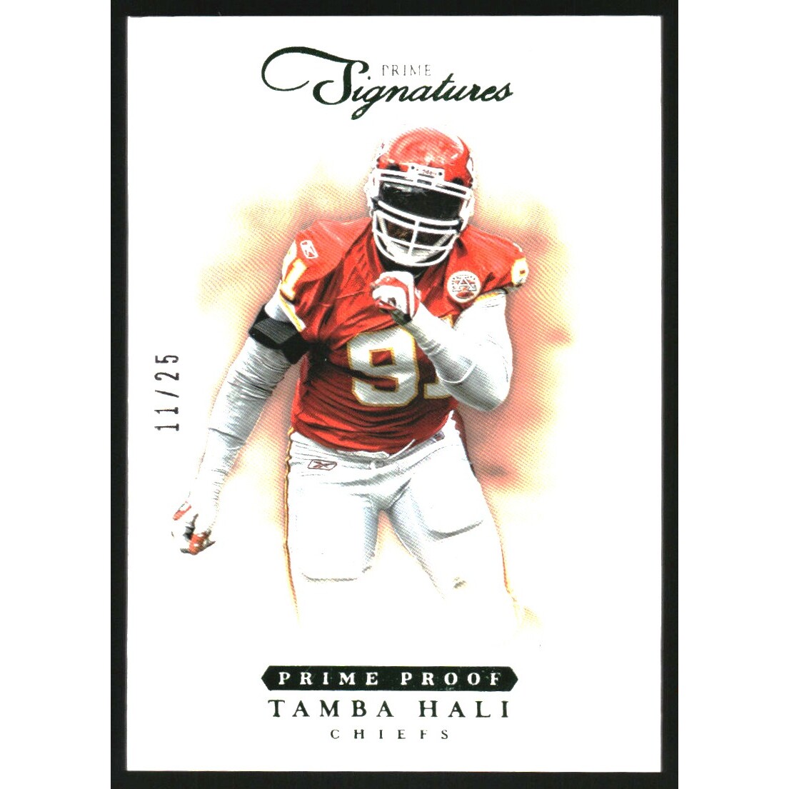 2012 Prime Signatures Prime Proof Green #127 Tamba Hali