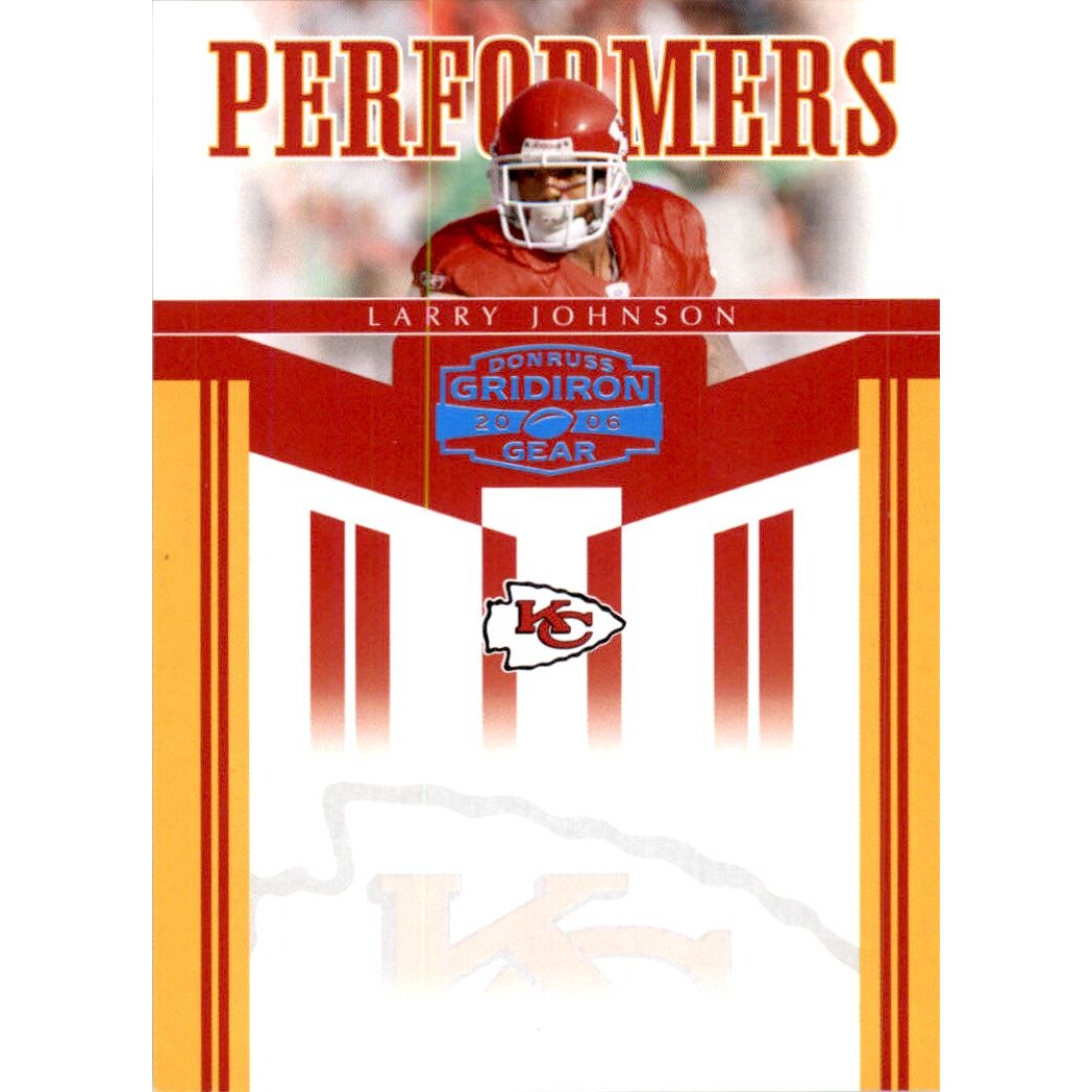 2006 Donruss Gridiron Gear Performers Platinum #30 Larry Johnson