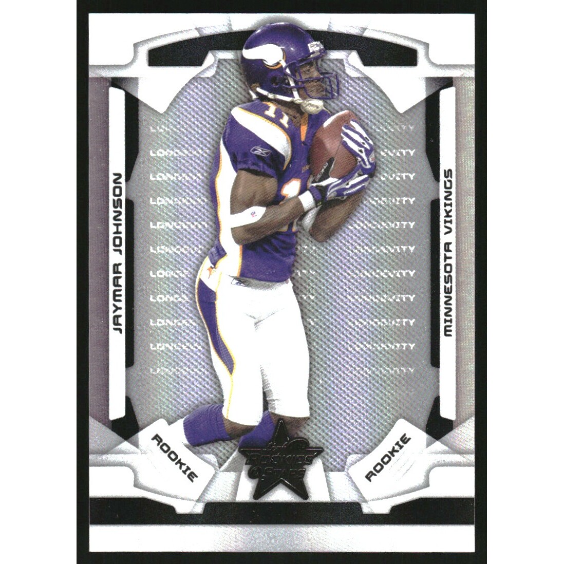 2008 Leaf Rookies and Stars Longevity Parallel Black #195 Jaymar Johnson