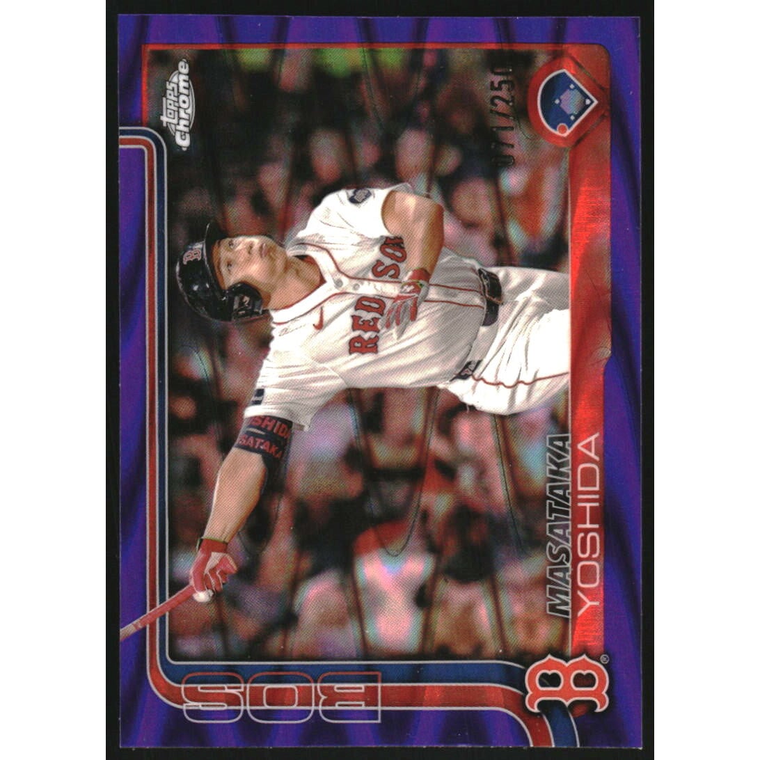2025 Topps Chrome Purple RayWave Refractors #141 Masataka Yoshida