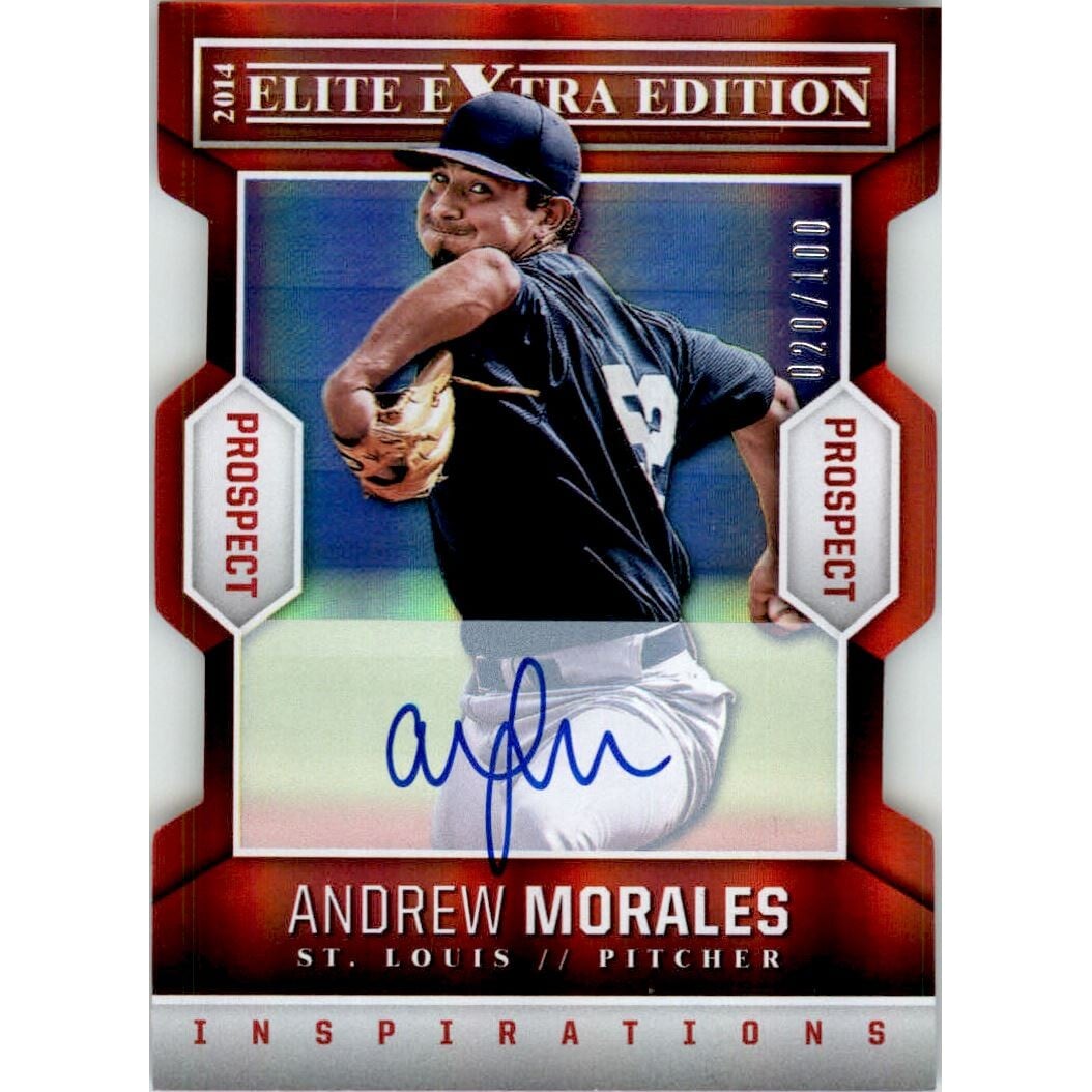2014 Elite Extra Edition Prospects Signatures Inspirations #95 Andrew Morales