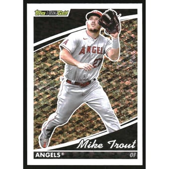 2022 Topps Update Black Gold #BG3 Mike Trout
