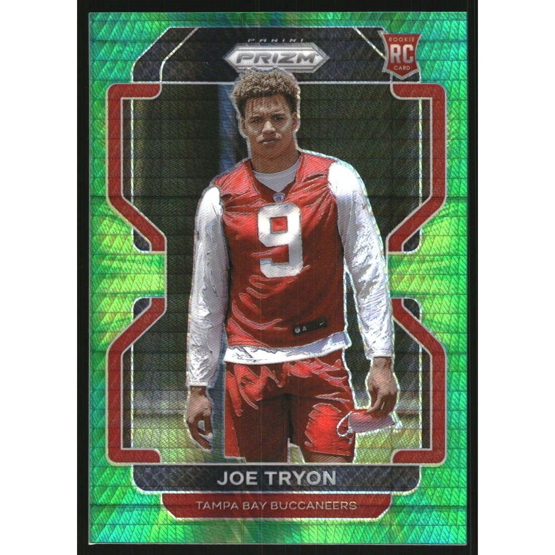 2021 Panini Prizm Prizms Hyper #381 Joe Tryon-Shoyinka. rookie card picture